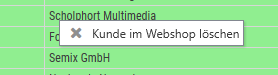 Einfach mit dem maniacSeller Kunden im Shopware löschen