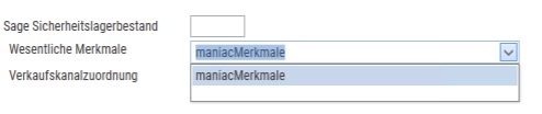 Wesentliche Merkmale zuweisen