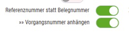 Vorgangsnummer anhängen