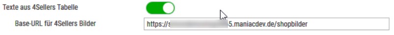 4sellers-parameter zur Übernahme von 4Sellers-Texten durch den maniacSeller in den Shopware