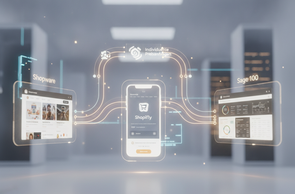 Digitaler B2B-Vertrieb: Angebotswesen zwischen Shopware, Shopify und der Sage 100 synchronisieren